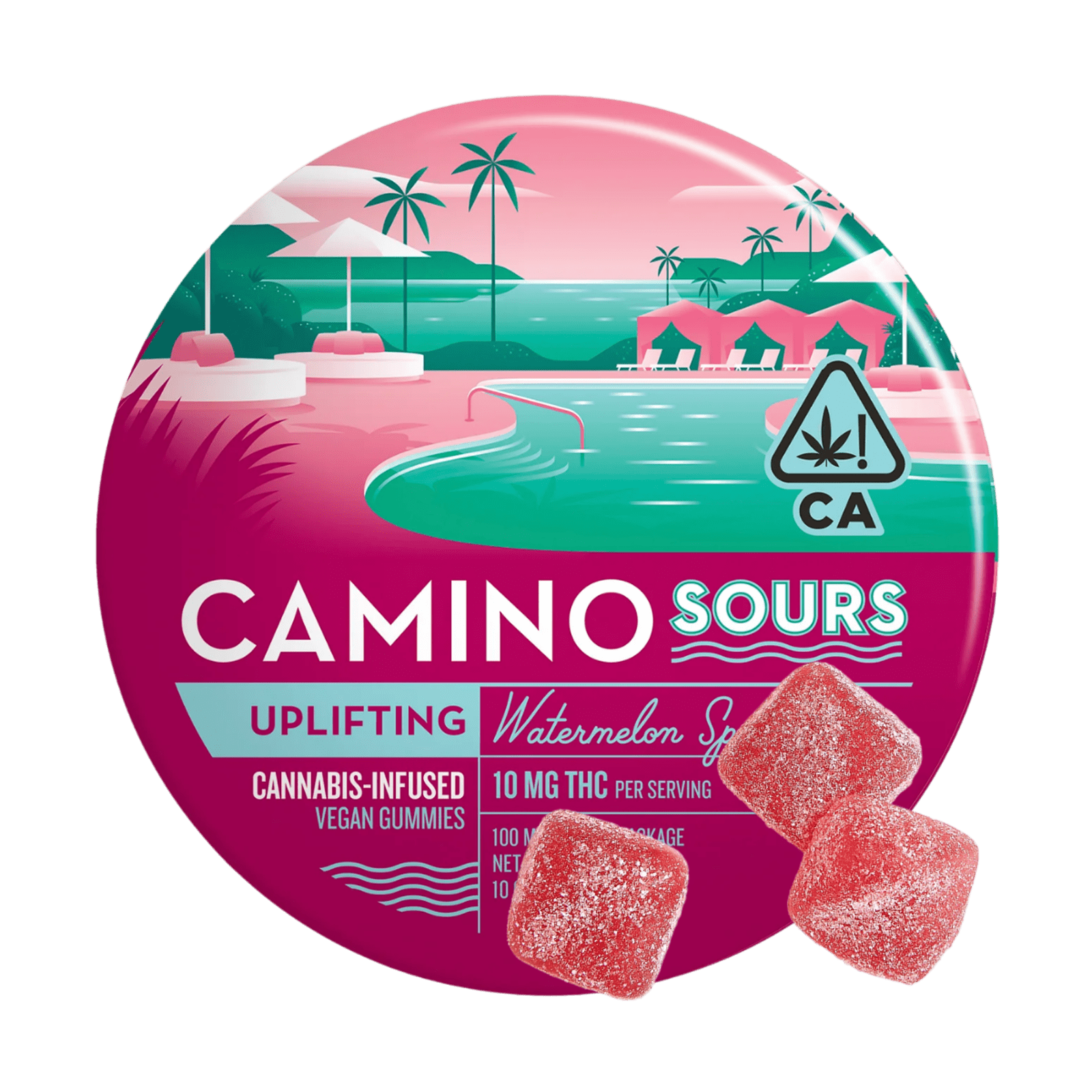 Watermelon Spritz (Uplifting) (S) | 100mg Gummies | Camino