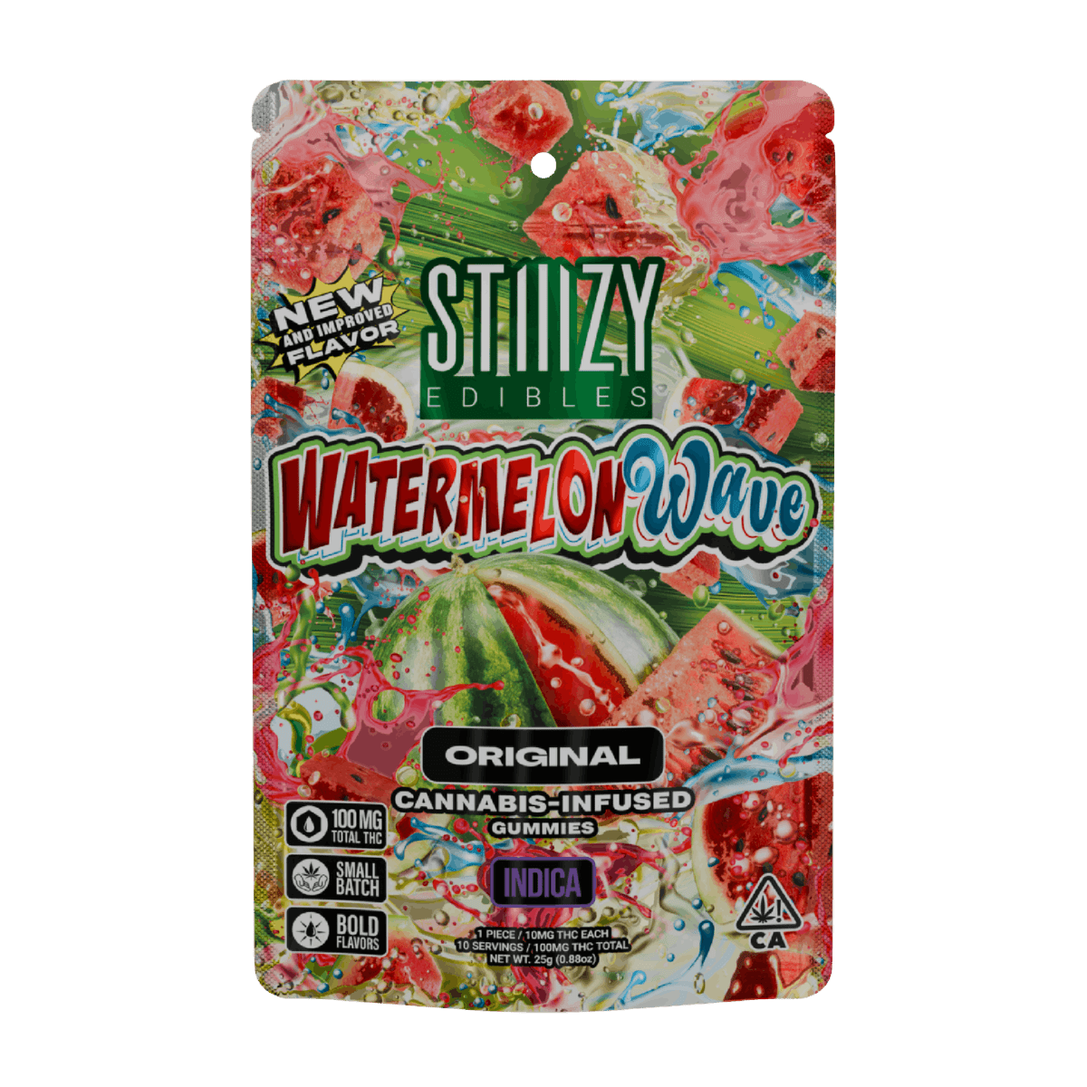 Watermelon Wave (I) | 10mg 10pk Fast Acting Nano Enhanced Gummies | Stiiizy