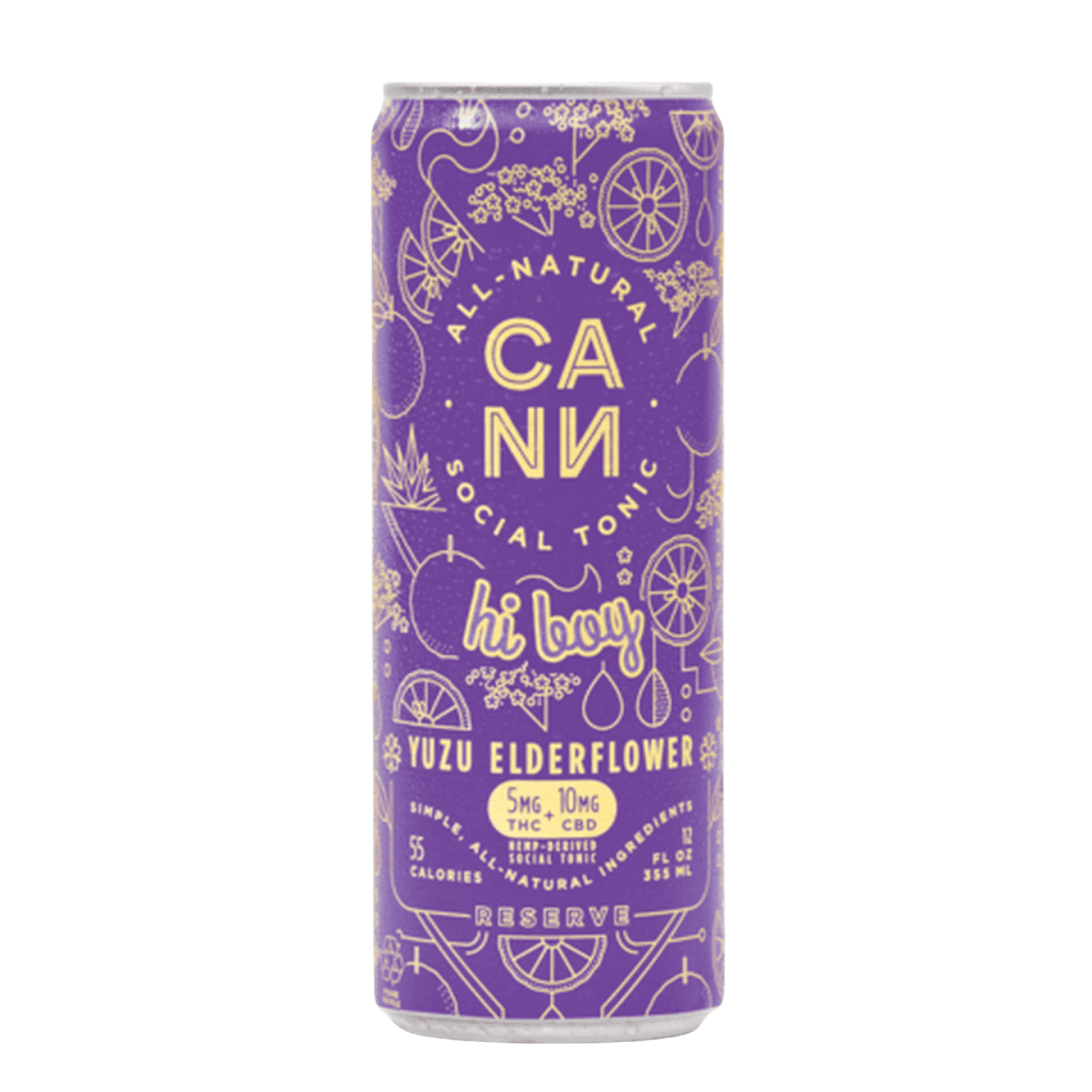 Yuzu Elderflower | Hi'er Boy 12oz (Single) 10mg THC | Cann Social Tonic