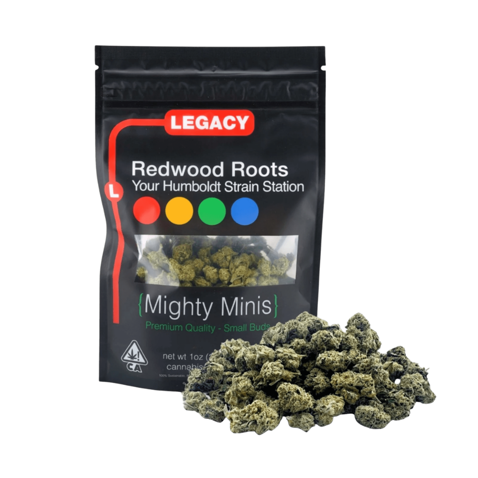 Double OG Chem (H) | 28g Mighty Minis Sungrown Flower | Redwood Roots