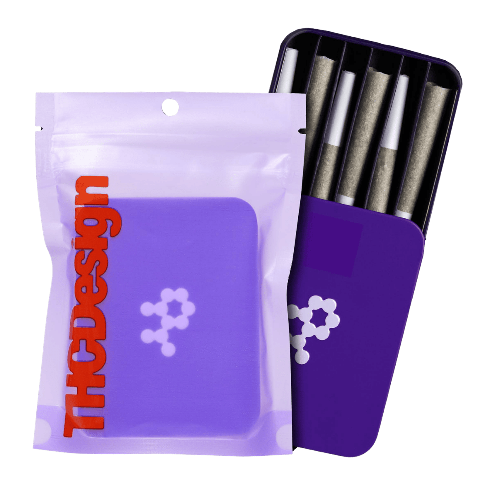 Blueberry Sugar (H) | 3.5g 6pk Pre-Rolls Tin | THC Design