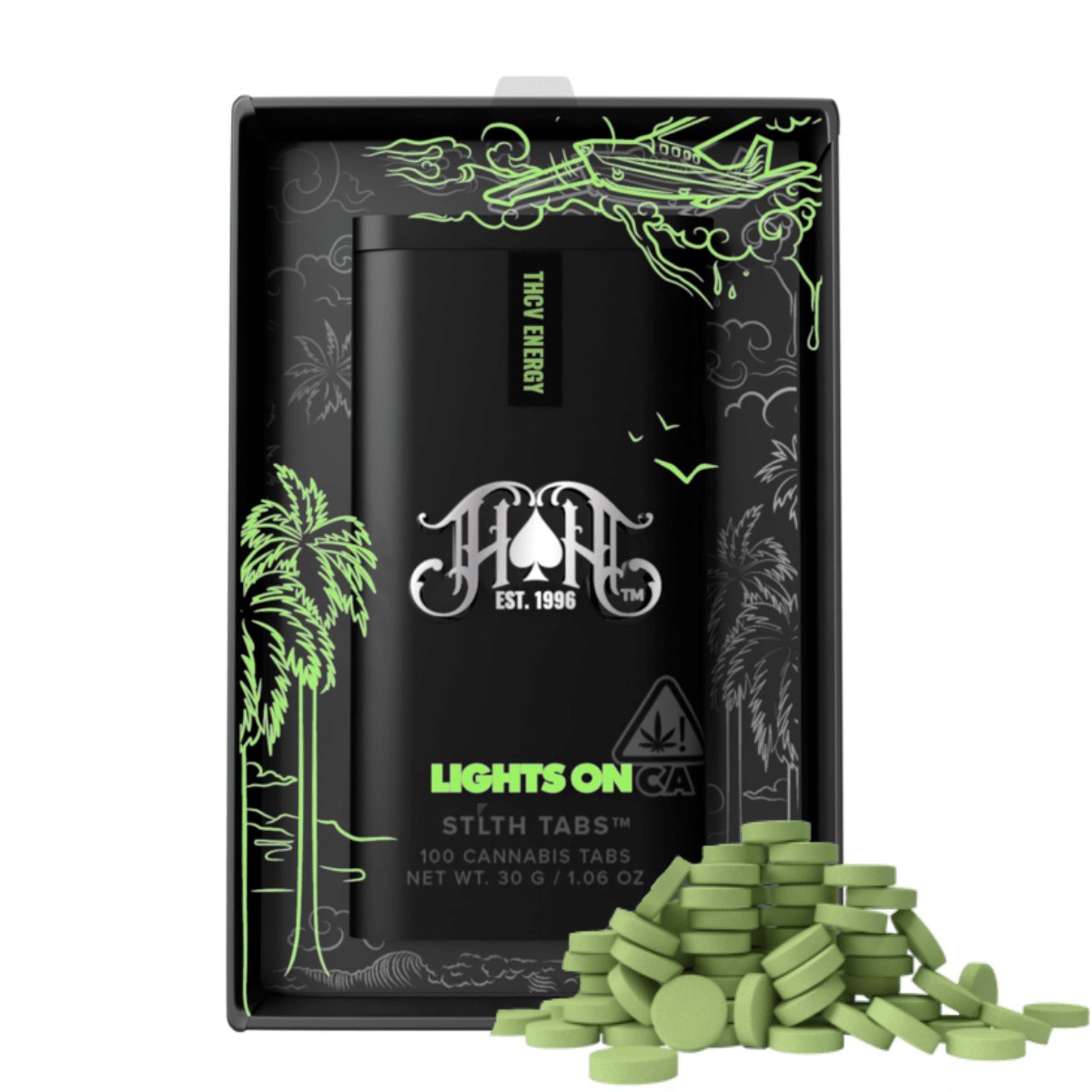 Lights On Tablets (S) | 1000mg THC: 300mg THCV 100 Pk tablets | Heavy Hitters