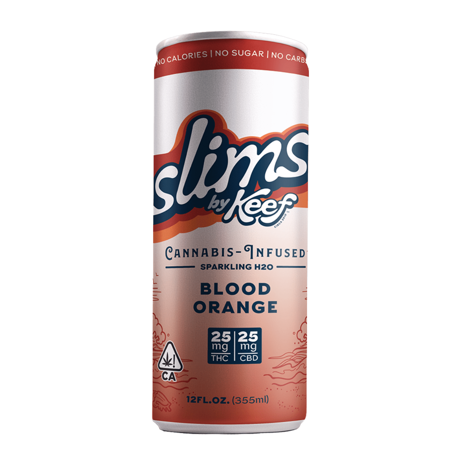 Blood Orange Slims 1:1 | 25mg:25mg Infused Sparkling Water | Keef