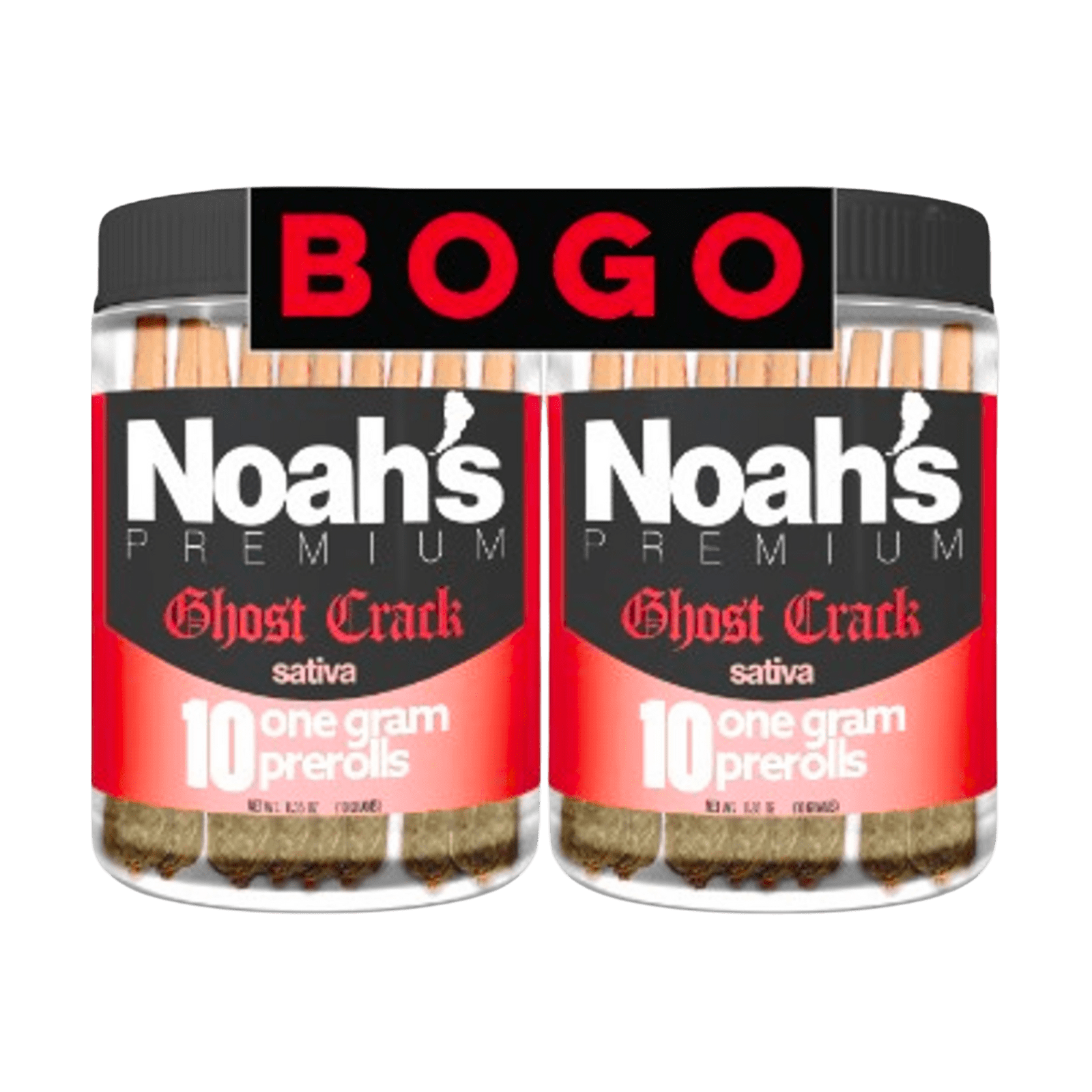 Ghost Crack (S) | 1g 10pk (2x BOGO) Prerolls | Noah's Premium