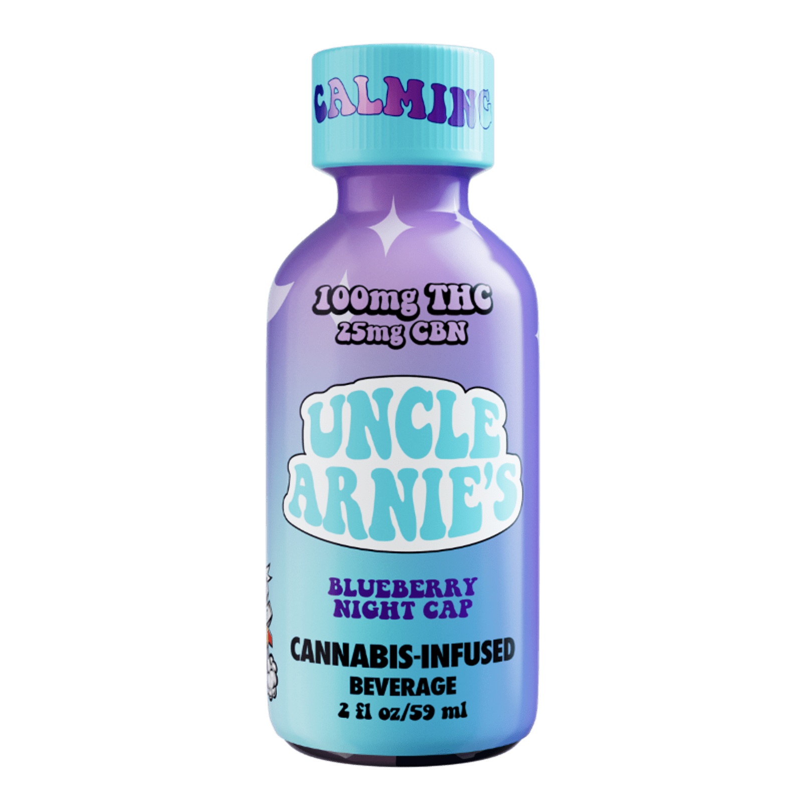 Blueberry Night Cap | 2oz 4:1 THC:CBN 100mg Beverage | Uncle Arnie's