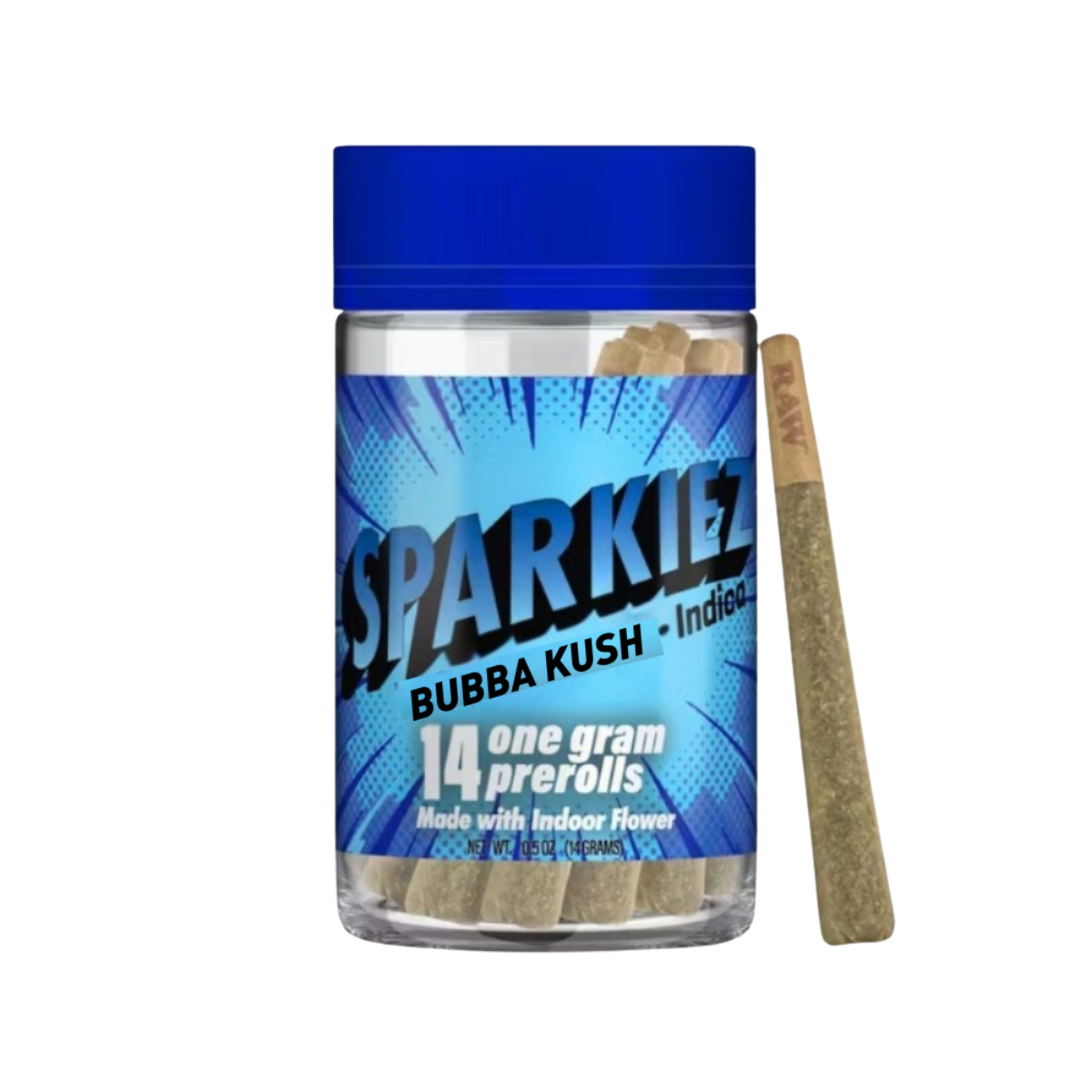 Bubba Kush (I) | 1g 14pk Indoor Prerolls | Sparkiez