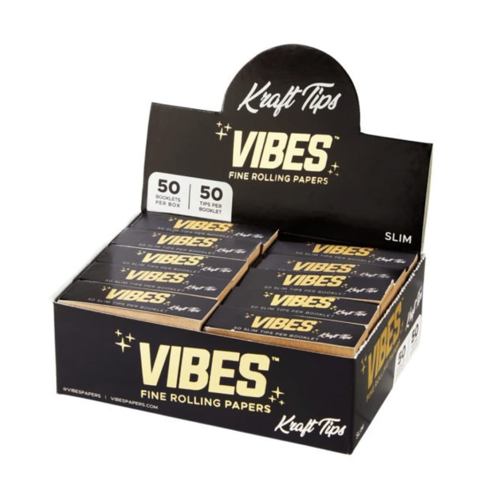 Ultra Thin Fine Rolling Papers | 50pk 1 1/4inch Papers | Vibes