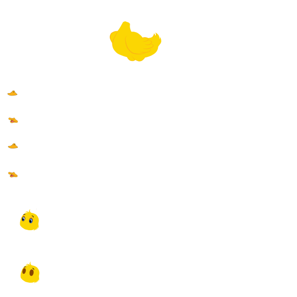 Cute Yellow Duck Chroma Toons Custom Character Rigging Sheet