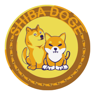 ShibaDoge Meme Coin Cryptocurrency Logo Vector Icon