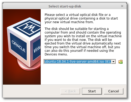 virtualbox install ubuntu server