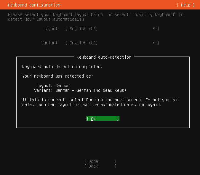 The Keyboard Configuration Screen