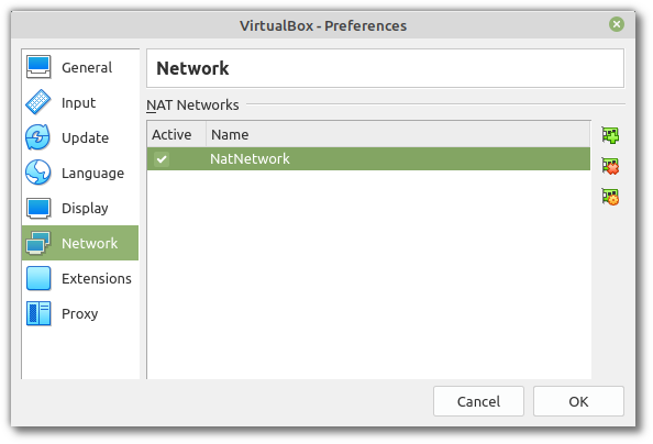 how to give internet to vm virtualbox full screen