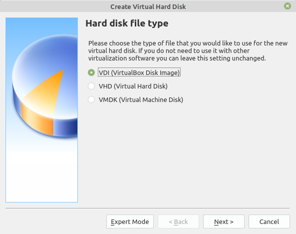 Hard disk file type