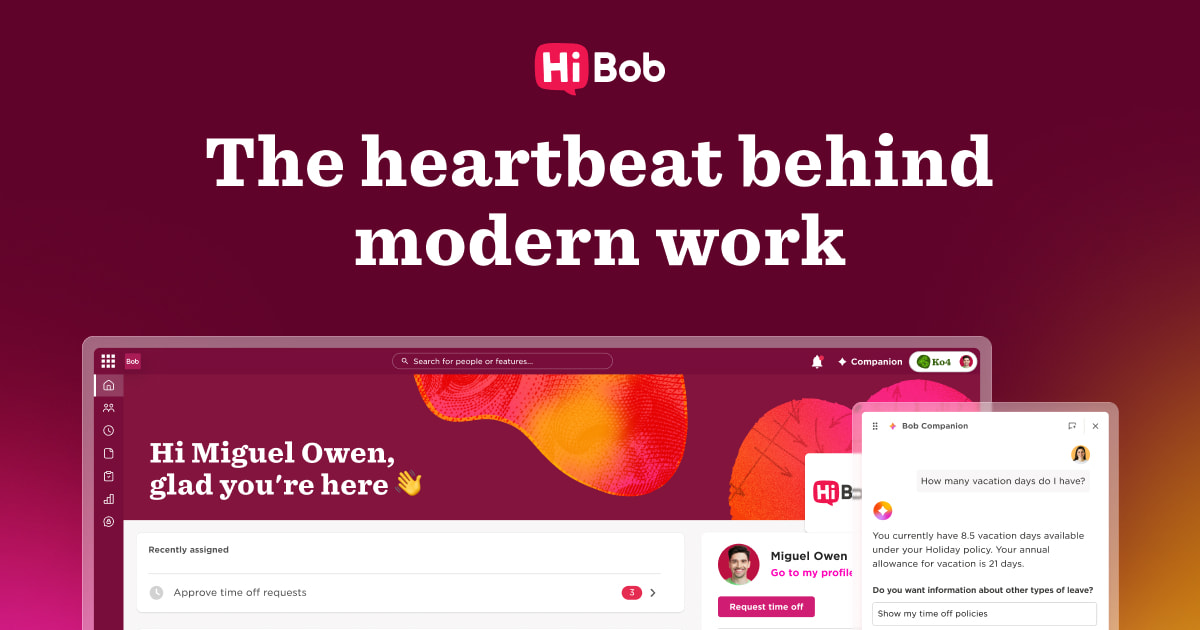 HiBob product screenshot
