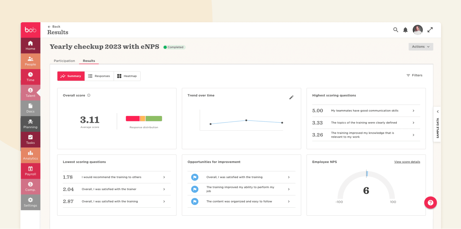 summary, analytics, employee_NPS