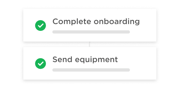complete-onboarding, send-equipment
