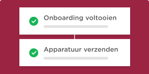 onboarding checklist with green checkmarks, tasks for equipment shipping checklist