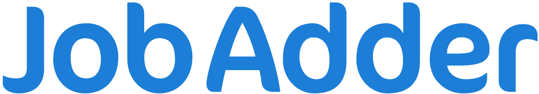 JobAdder logo in bold blue text, symbolizing recruitment and job management solutions, Recruitment software logo for job management