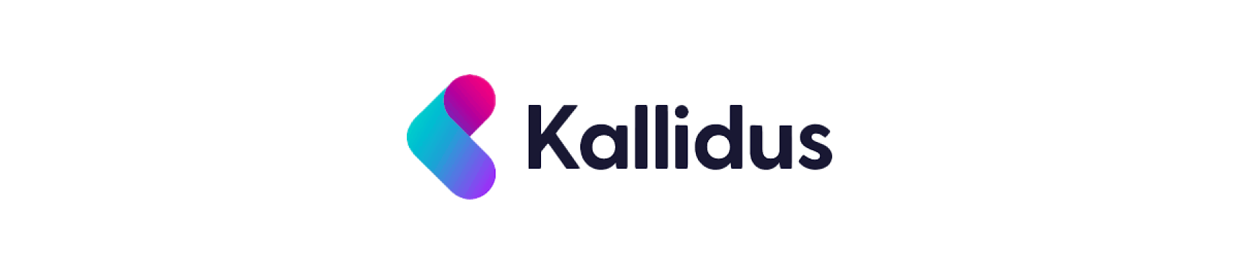Kallidus logo featuring modern gradient design in purple and teal against a transparent background, Brand identity showcasing innovation and digital solutions