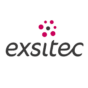 exsitec logo featuring stylized text and colorful dots, modern design representing innovation and technology services