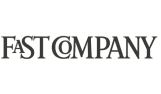 Fast Company logo in bold black text, symbolizing innovation and modern business. Strong brand identity focus., innovation, branding