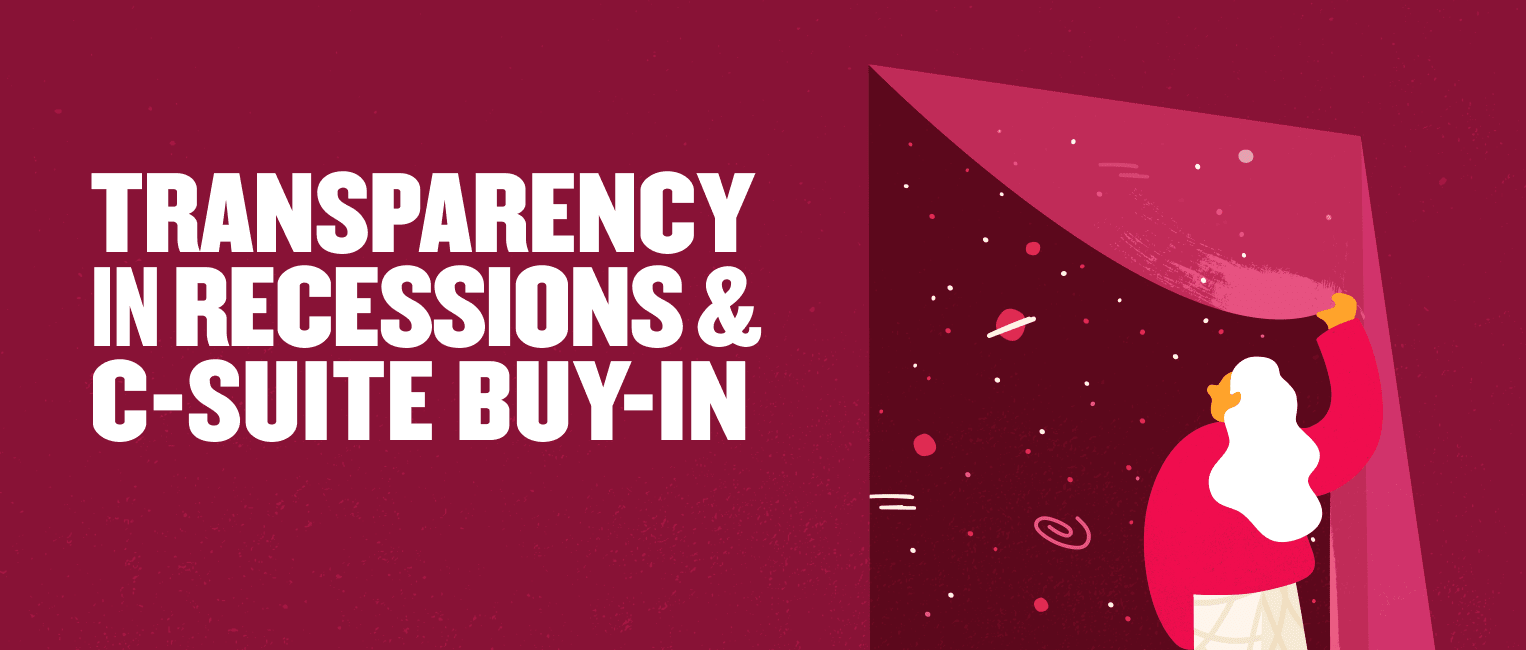 transparency-in-recessions-c-suite-buy-in, woman-opening-curtain-space-background