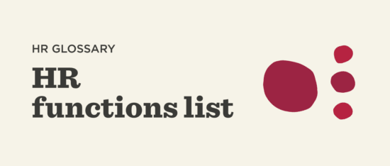 HR glossary with a bold 