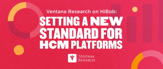 Ventana Research logo on vibrant pink background with bold text promoting HCM platform standards., VentanaResearch, HCMplatforms