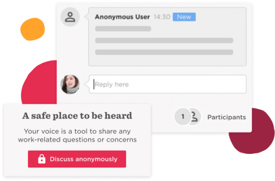 discussion forum, anonymous feedback platform