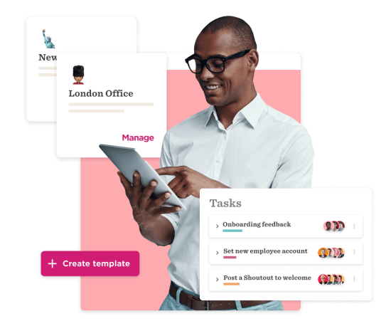 businessman, tablet, taskmanagement, onboardingfeedback, LondonOffice