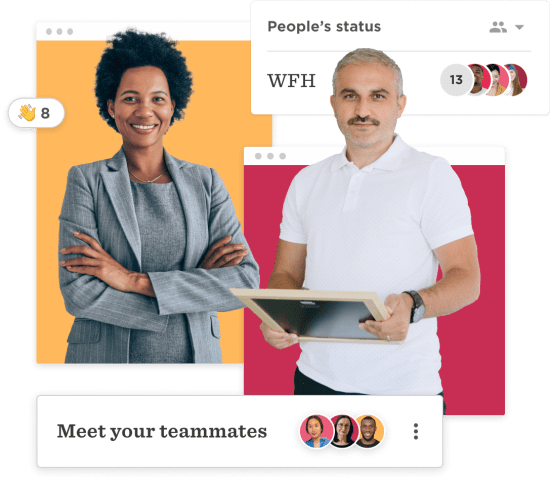 diverse team members, visual collaboration, remote work context
