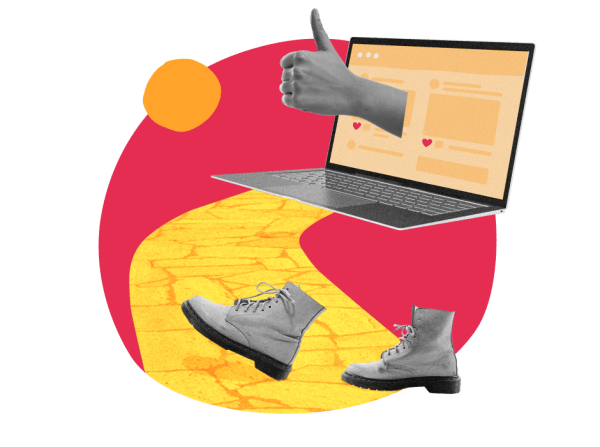 shoes, laptop_with_thumbs_up