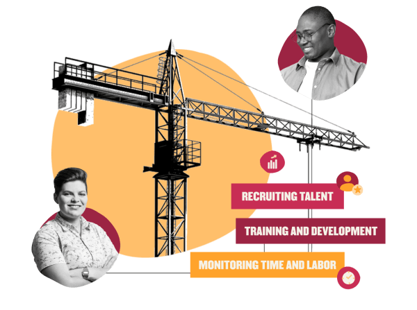 construction crane, talent development and monitoring, diversity in workforce management