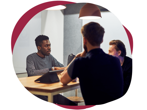 meeting room discussion, collaborative teamwork with diverse professionals in modern office space