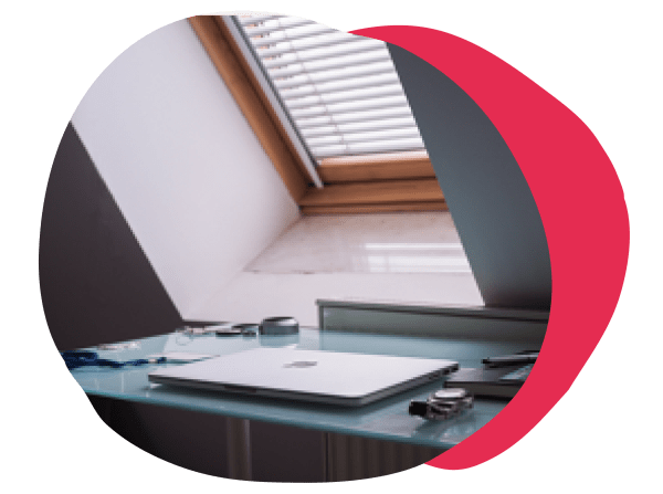 desk, workspace, natural light, laptop, minimalistic decor