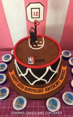 Basket Ball Cakes Charm S Cakes And Cupcakes