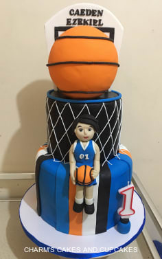 Basket Ball Cakes Charm S Cakes And Cupcakes