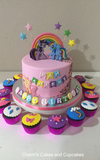 Little Pony Cakes Charm S Cakes And Cupcakes