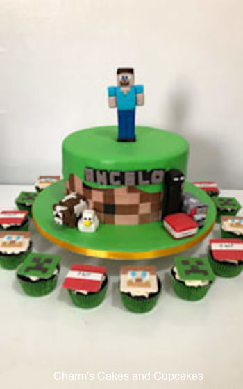 Minecraft Cakes Charm S Cakes And Cupcakes