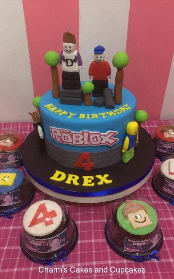 Roblox Cake Design Tix Robux On Roblox