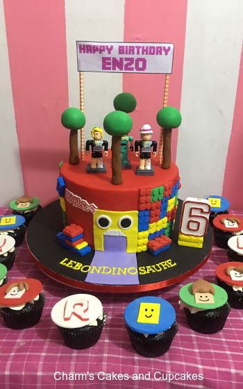 Roblox Buttercream Cake Design