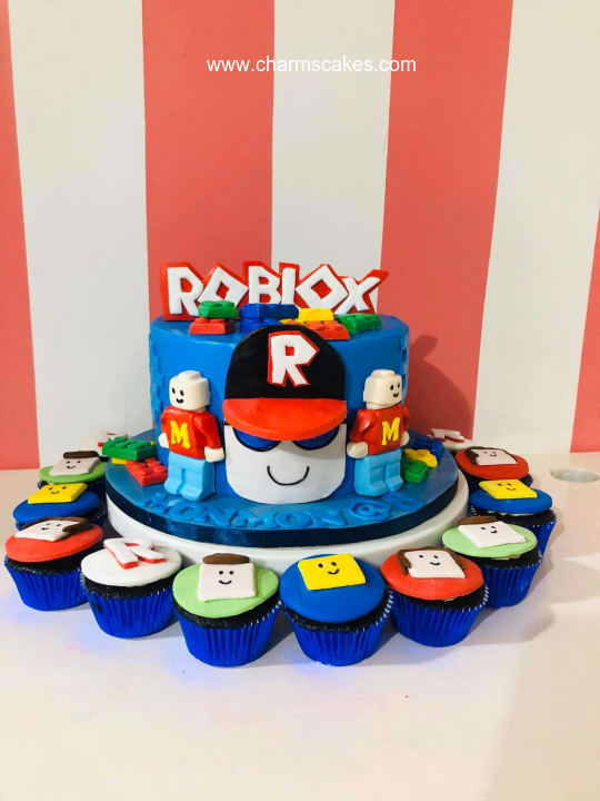 Custom Cake Roblox Nathan Charm S Cakes And Cupcakes - roblox zombie cake