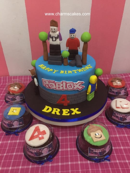 Custom Cake Roblox Drex Charm S Cakes And Cupcakes - roblox zombie cake