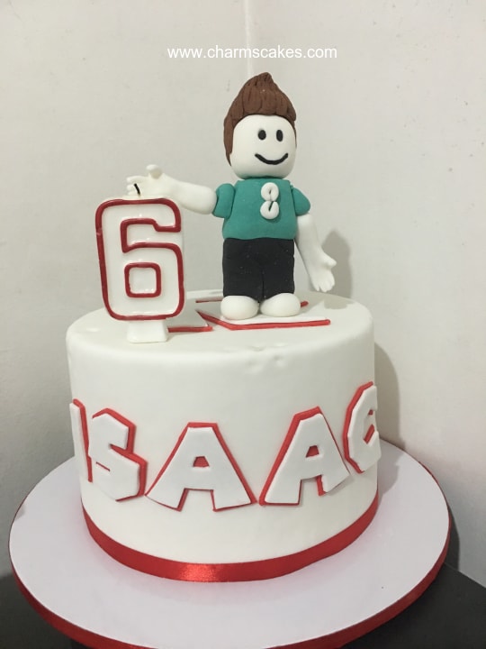 Custom Cake Roblox Isaac Charm S Cakes And Cupcakes - my roblox birthday cake roblox