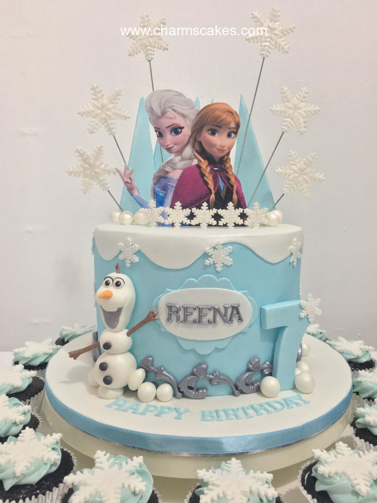 Custom Cake Disney Frozen Reena Charm S Cakes And Cupcakes