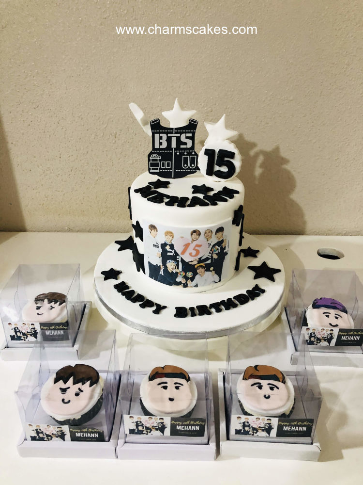 Custom Cake Bts Charm S Cakes And Cupcakes