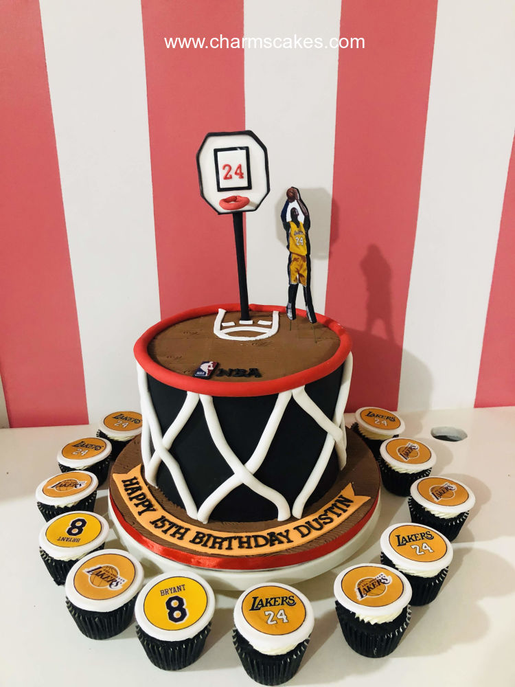 Custom Cake Basketball Kobe Charm S Cakes And Cupcakes