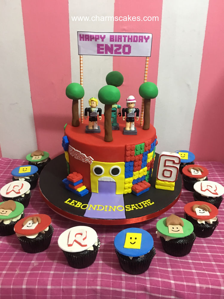 Custom Cake Roblox Enzo Charm S Cakes And Cupcakes