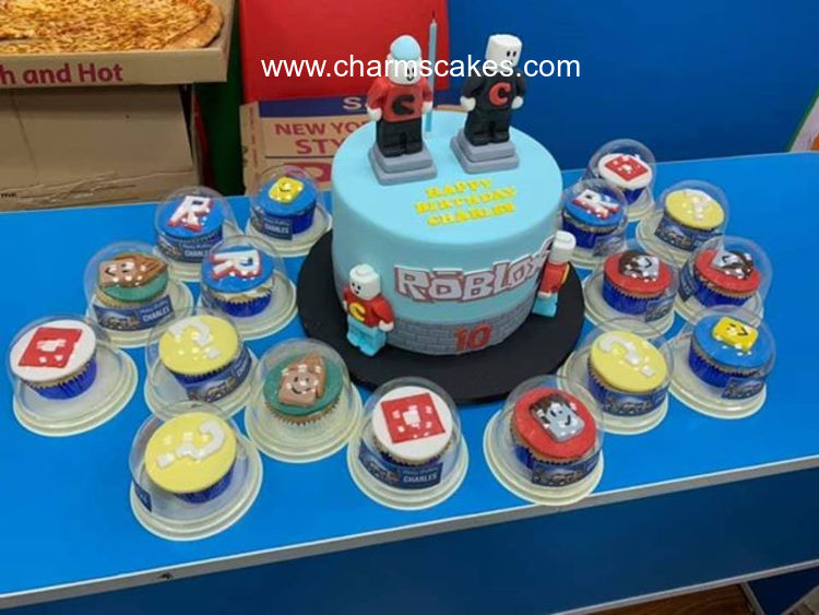 roblox girl birthday cake Custom Cake Roblox John Charm S Cakes And Cupcakes