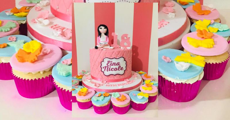 Debut Custom Cake for Nicole Handmade Fondant Cake by Charm's Cakes